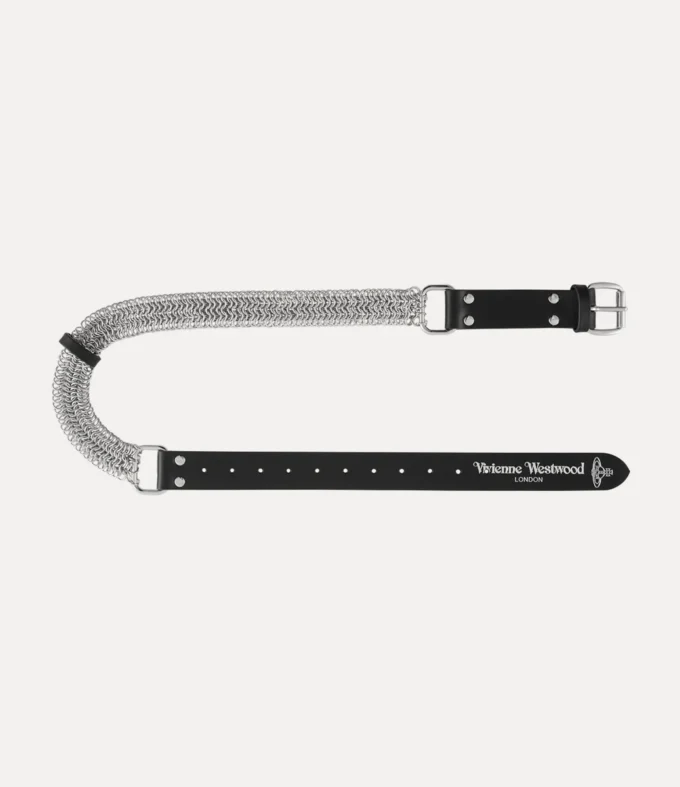 Cinturón de cuero con cadena Cinturón de cuero con cadena