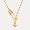 Collar con colgante de imperdible