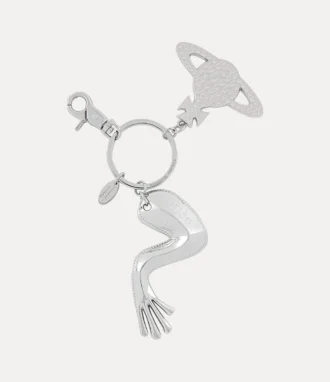 Llavero con charm de pata de rana