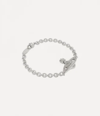 Man. Pulsera con cadena en mini relieve