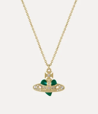 Nuevo collar con colgante de corazón de diamantes