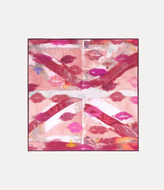 Pañuelo cuadrado Union Jack Kiss Pañuelo cuadrado Union Jack Kiss