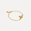 Pulsera con cadena en mini relieve Pulsera con cadena en mini relieve