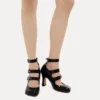 Zapatos Animal Toe Three-Strap